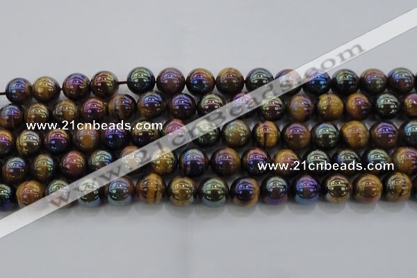 CTE1503 15.5 inches 10mm round AB-color yellow tiger eye beads