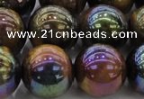 CTE1505 15.5 inches 14mm round AB-color yellow tiger eye beads