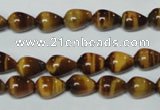 CTE151 15.5 inches 6*9mm teardrop yellow tiger eye gemstone beads