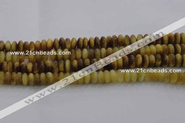 CTE1512 15.5 inches 6*10mm rondelle golden tiger eye beads