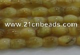 CTE1513 15.5 inches 4*6mm rice golden tiger eye beads wholesale