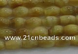 CTE1514 15.5 inches 5*8mm rice golden tiger eye beads wholesale