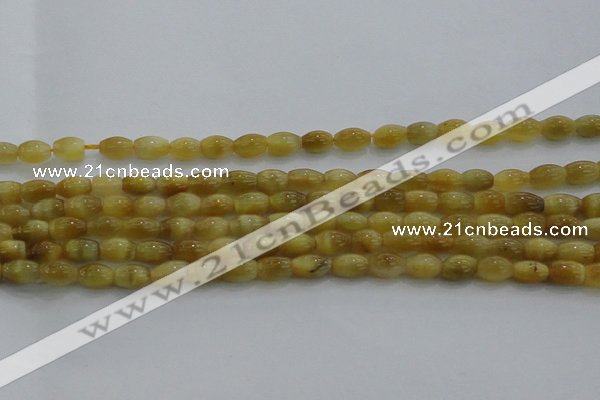 CTE1515 15.5 inches 6*10mm rice golden tiger eye beads wholesale