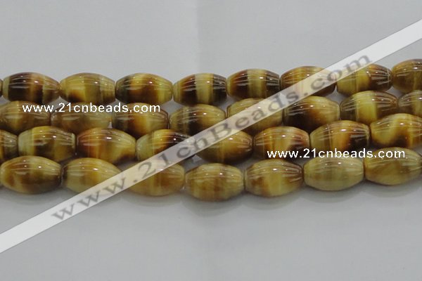 CTE1519 15.5 inches 13*18mm rice golden tiger eye beads wholesale
