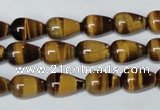 CTE152 15.5 inches 8*12mm teardrop yellow tiger eye gemstone beads