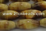 CTE1522 15.5 inches 8*18mm rice golden tiger eye beads wholesale