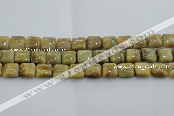 CTE1529 15.5 inches 16*16mm square golden tiger eye beads wholesale