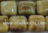 CTE1530 15.5 inches 18*18mm square golden tiger eye beads wholesale