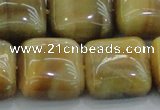 CTE1531 15.5 inches 20*20mm square golden tiger eye beads wholesale