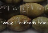 CTE1558 15.5 inches 18*25mm rice golden & blue tiger eye beads wholesale