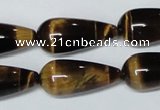 CTE156 15.5 inches 12*26mm teardrop yellow tiger eye gemstone beads