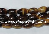 CTE159 15.5 inches 10*14mm rice yellow tiger eye gemstone beads