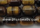 CTE1596 15.5 inches 12*16mm drum yellow tiger eye beads