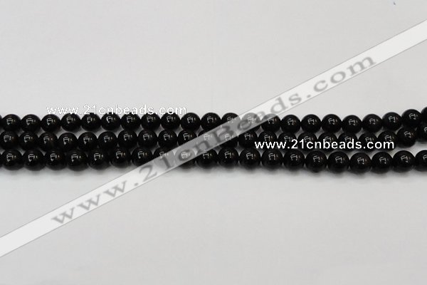 CTE1600 15.5 inches 4mm round AB grade black tiger eye beads