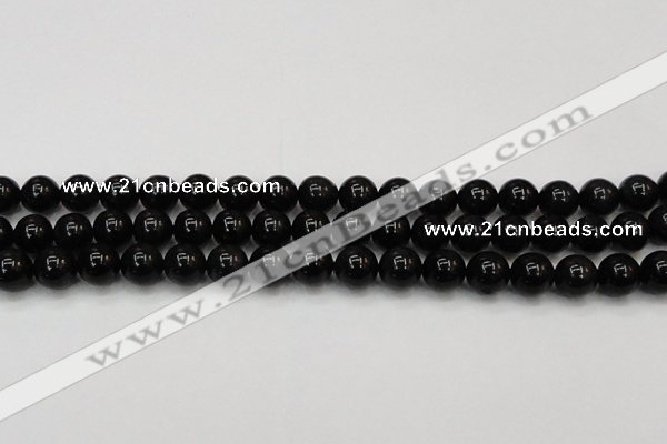 CTE1603 15.5 inches 10mm round AB grade black tiger eye beads