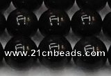 CTE1607 15.5 inches 18mm round AB grade black tiger eye beads