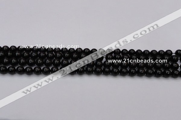 CTE1610 15.5 inches 4mm round A grade black tiger eye beads