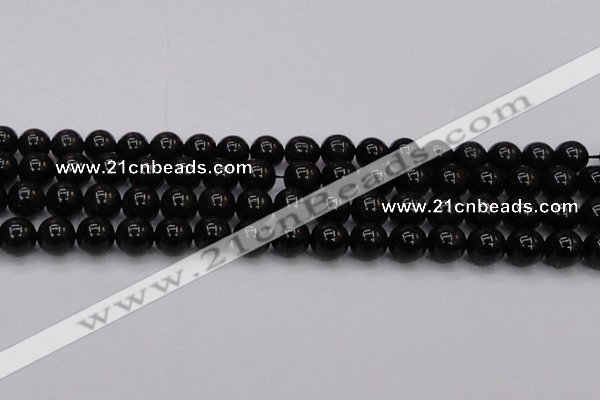 CTE1613 15.5 inches 10mm round A grade black tiger eye beads