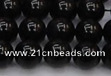 CTE1614 15.5 inches 12mm round A grade black tiger eye beads