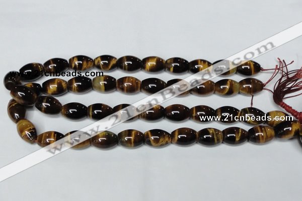 CTE162 15.5 inches 10*30mm rice yellow tiger eye gemstone beads