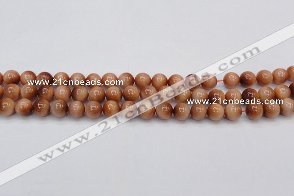 CTE1650 15.5 inches 4mm round sun orange tiger eye beads