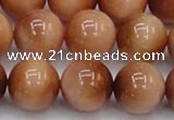 CTE1655 15.5 inches 14mm round sun orange tiger eye beads