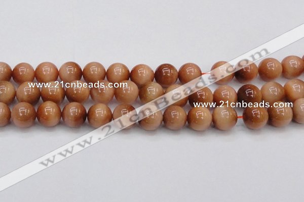 CTE1655 15.5 inches 14mm round sun orange tiger eye beads