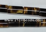 CTE166 15.5 inches 10*20mm column yellow tiger eye gemstone beads