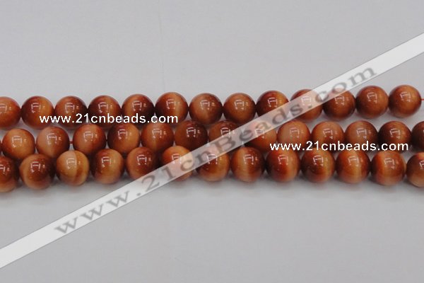 CTE1666 15.5 inches 16mm round sun orange tiger eye beads