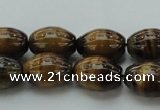 CTE1700 15.5 inches 10*14mm rice yellow tiger eye beads