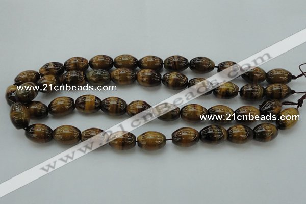 CTE1700 15.5 inches 10*14mm rice yellow tiger eye beads