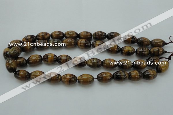 CTE1701 15.5 inches 12*16mm rice yellow tiger eye beads