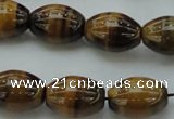 CTE1703 15.5 inches 15*20mm rice yellow tiger eye beads