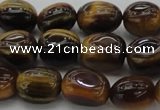 CTE1708 15.5 inches 10*14mm nuggets yellow tiger eye beads