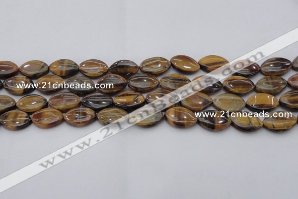 CTE1711 15.5 inches 12*18mm marquise yellow tiger eye beads