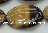 CTE1721 15.5 inches 30*40mm oval yellow tiger eye beads wholesale