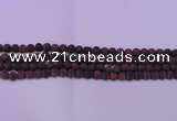 CTE1760 15.5 inches 4mm round matte red tiger eye beads