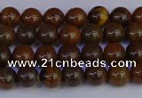 CTE1780 15.5 inches 4mm round yellow iron tiger beads wholesale