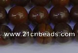 CTE1784 15.5 inches 12mm round yellow iron tiger beads wholesale