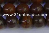 CTE1785 15.5 inches 14mm round yellow iron tiger beads wholesale