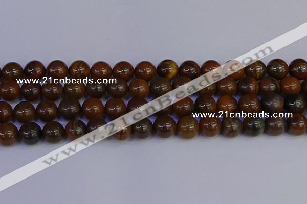 CTE1785 15.5 inches 14mm round yellow iron tiger beads wholesale