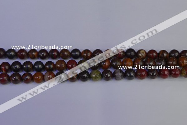 CTE1792 15.5 inches 8mm round red iron tiger beads wholesale