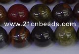 CTE1794 15.5 inches 12mm round red iron tiger beads wholesale