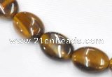 CTE18 15.5 inches 8*10mm oval yellow tiger eye beads Wholesale