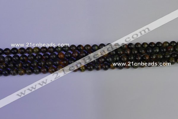 CTE1800 15.5 inches 4mm round blue iron tiger beads wholesale