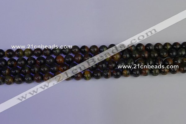 CTE1802 15.5 inches 8mm round blue iron tiger beads wholesale