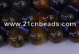 CTE1804 15.5 inches 12mm round blue iron tiger beads wholesale