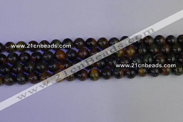 CTE1804 15.5 inches 12mm round blue iron tiger beads wholesale