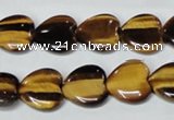 CTE183 15.5 inches 18*18mm heart yellow tiger eye gemstone beads