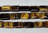 CTE188 15.5 inches 10*14mm rectangle yellow tiger eye gemstone beads